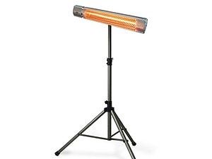 Elektrische heater op statief huren voor terras of buitenfeest met extra warmte